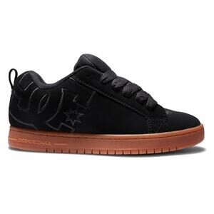 DC Shoes Men's Court Graffik Black Gum Low Top Sneaker Shoes Size 13